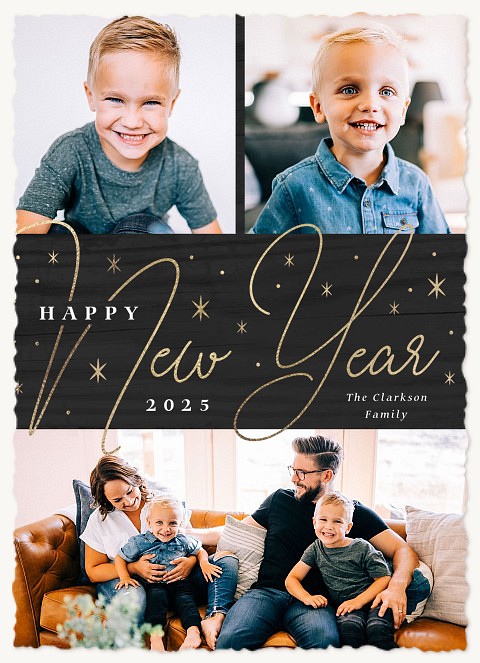Starry Trio New Year's Cards