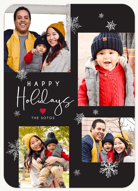 Snowfrost Flurry Photo Holiday Cards