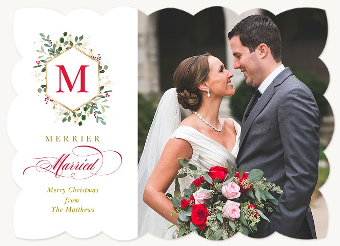 Merrier Married Christmas Cards