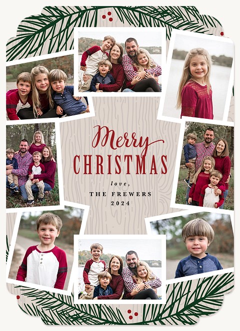 Evergreen Trimmings Christmas Cards