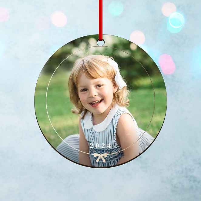 Sweet Bow Personalized Ornaments