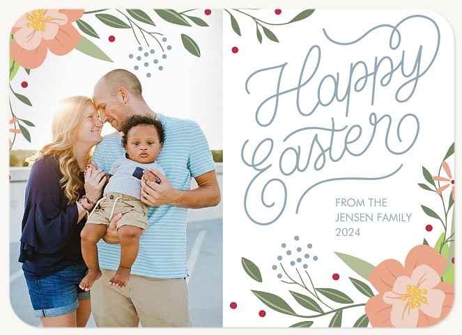 Floral Corners Easter Cards