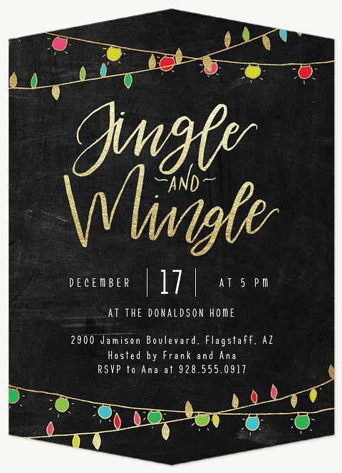 Jingle and Mingle Holiday Party Invitations