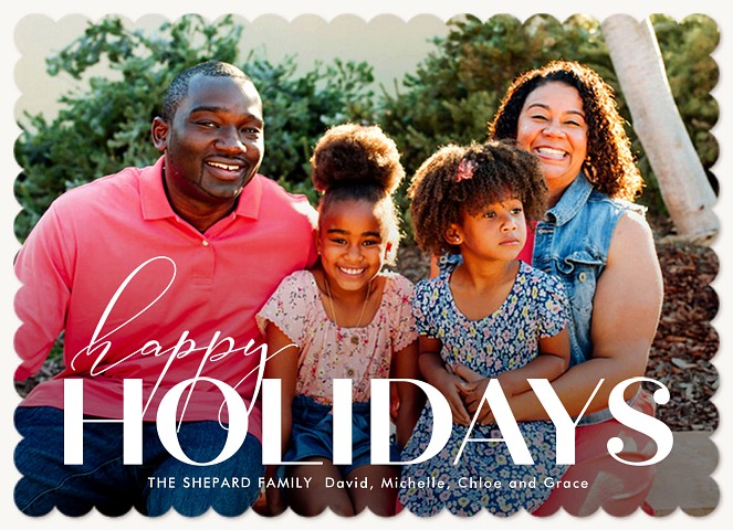 Big Holiday Personalized Holiday Cards