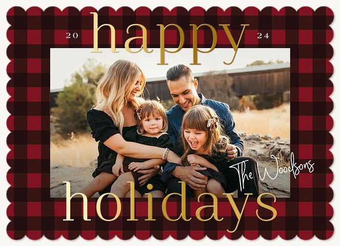 Traditional Tidings Personalized Holiday Cards