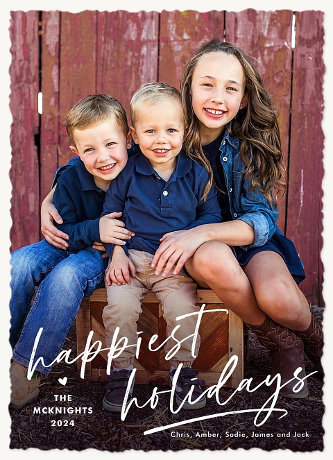 Happy Tidings Personalized Holiday Cards