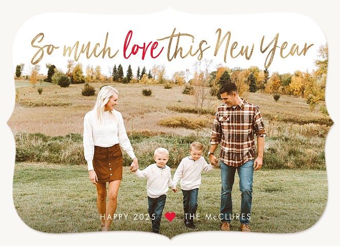 Tons of Love Personalized Holiday Cards