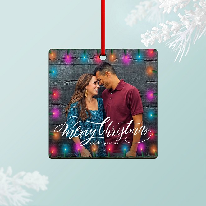 Colorful Lights Personalized Ornaments