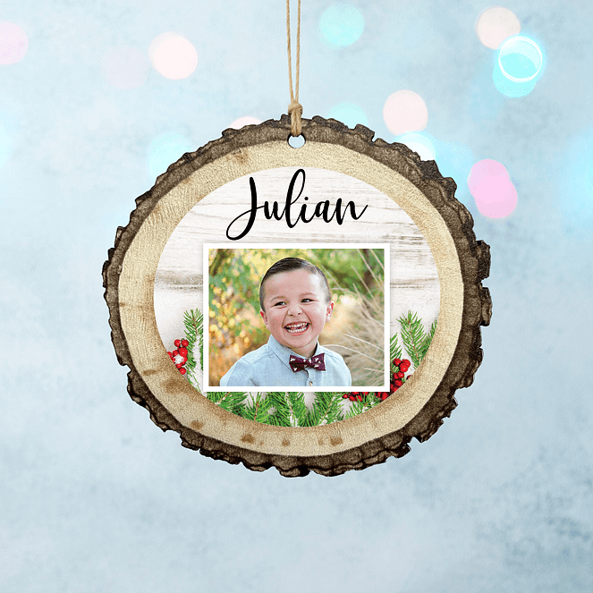 Holiday Portrait Personalized Ornaments