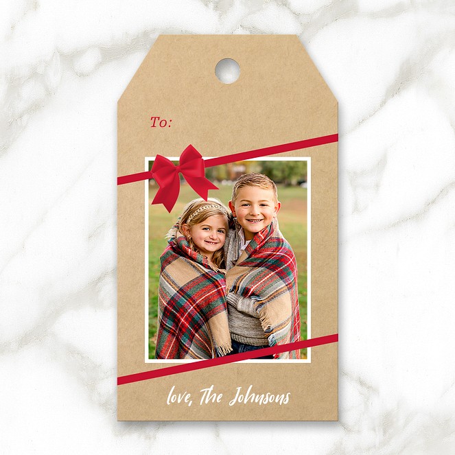 With A Bow Custom Gift Tags