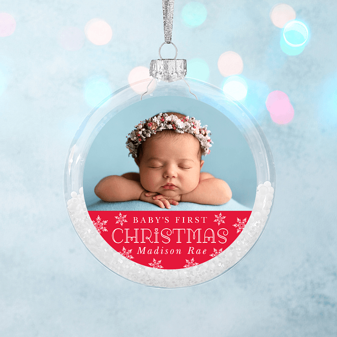 Sweet Snowflakes Personalized Ornaments