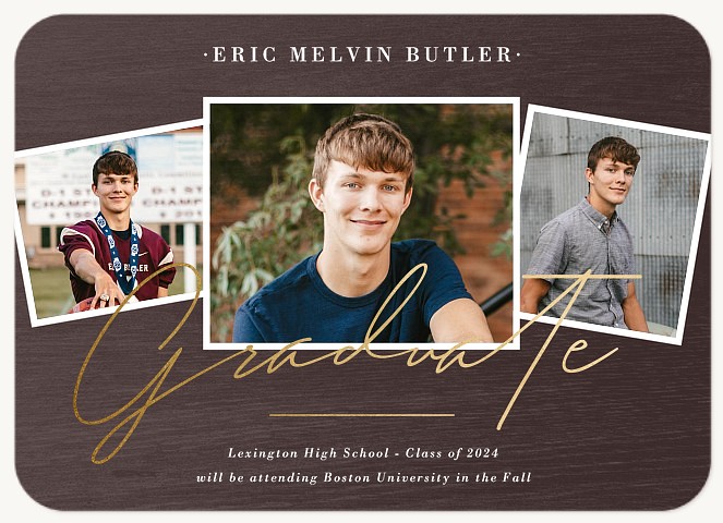 Oak Trio Graduation Cards