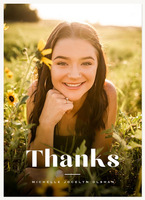 Classic Overlay Thank You Cards 