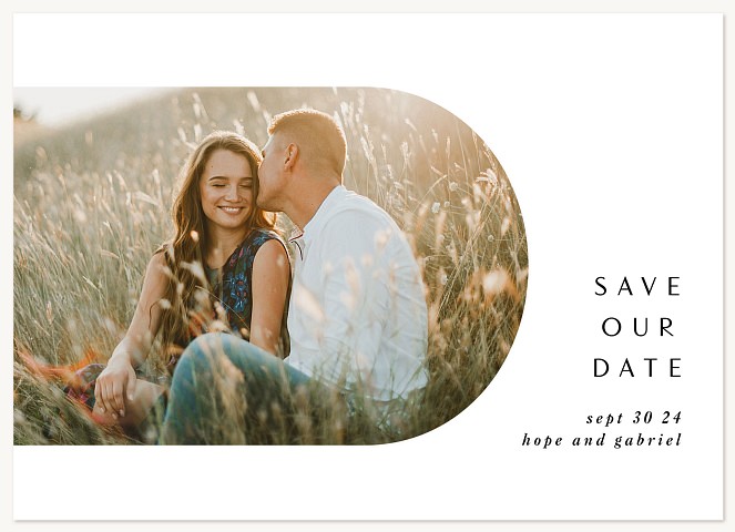 Modern Arch Save the Date Cards