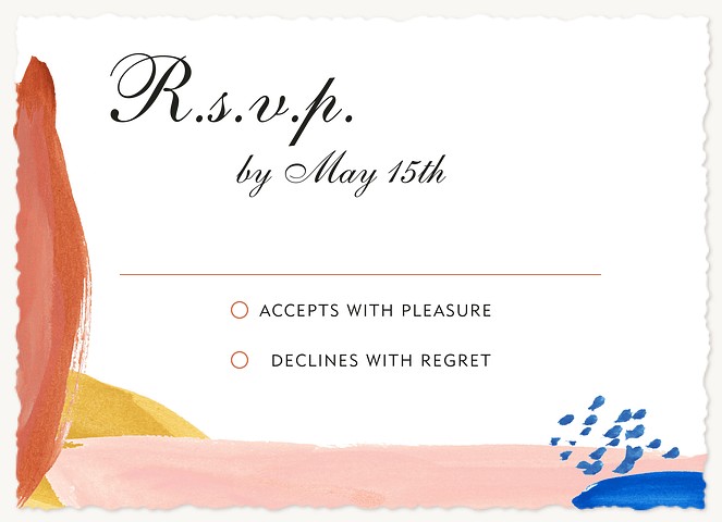 Modern Mix Wedding RSVP Cards