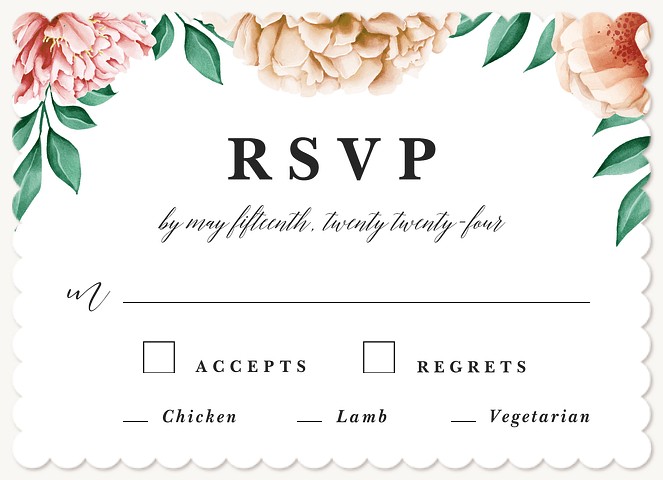 Forever Love Wedding RSVP Cards