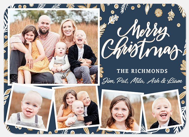 Festive Slate Holiday Photo Cards