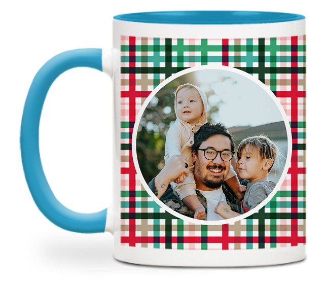 Simple Plaid Custom Mugs