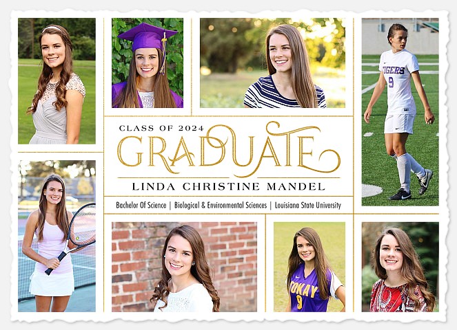 Vintage Mosaic Graduation Cards