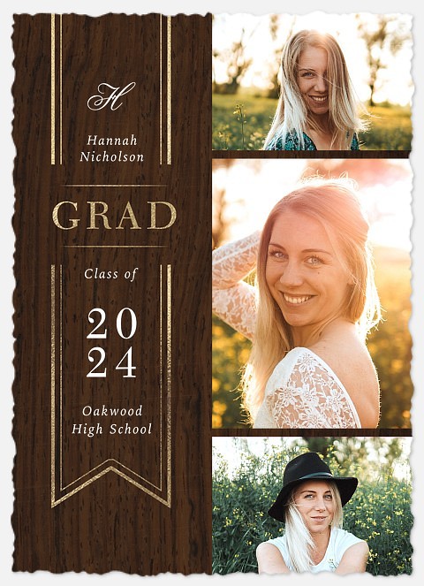 Rustic Accolade Graduation Cards