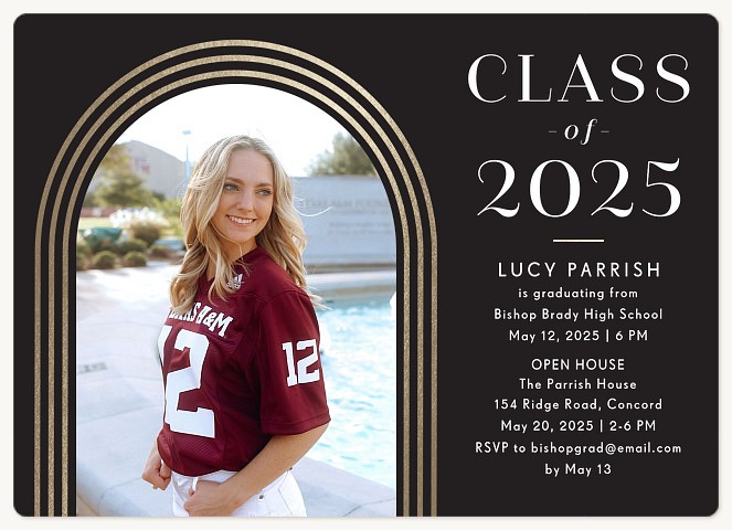 Glamorous Archway Graduation Cards