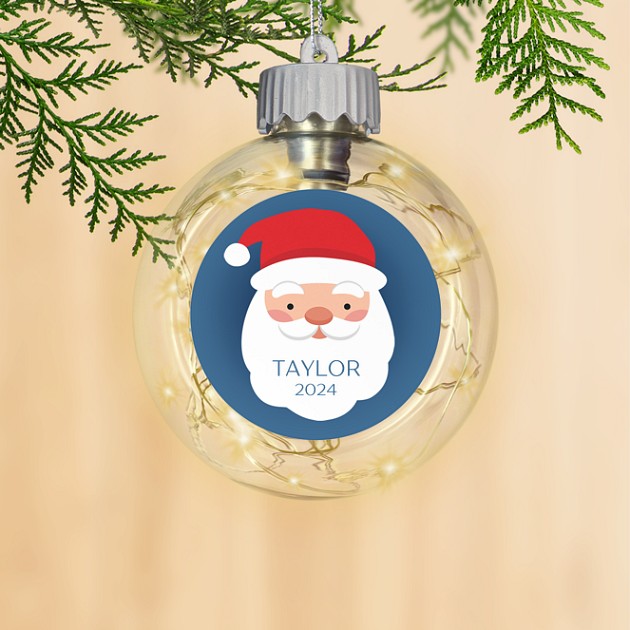 Smiling Santa Personalized Ornaments