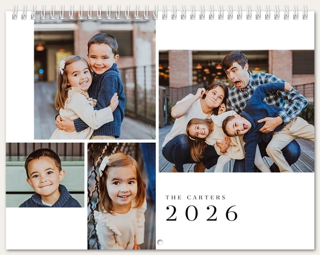 Modern Collage Calendar Custom Photo Calendars