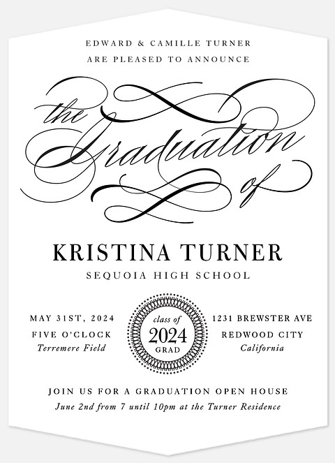 Uptown Soiree Graduation Cards