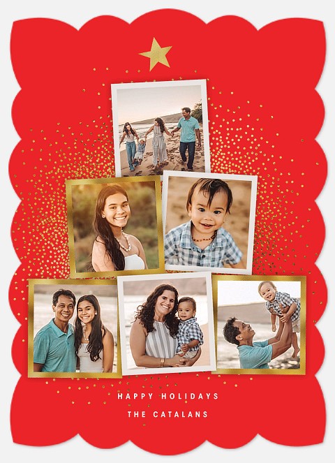 Tree Of Gifts Holiday Photo Cards