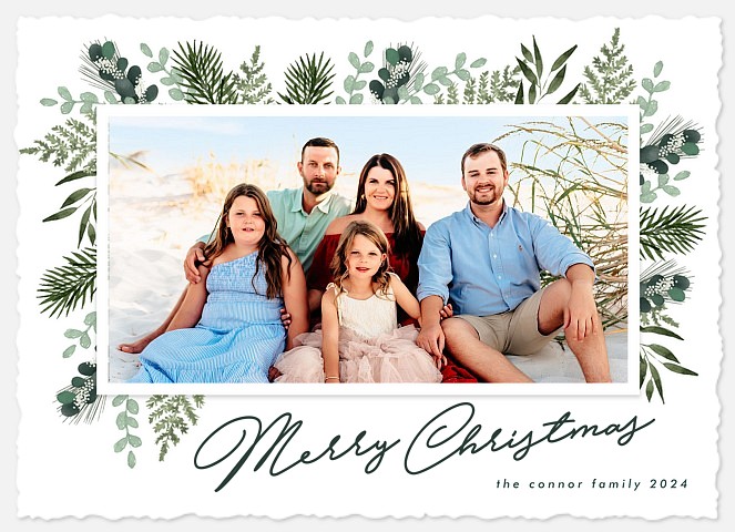 Farmhouse Frame Holiday Photo Cards