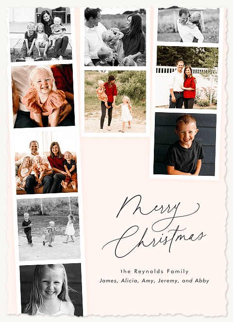 Modern Filmstrips Personalized Holiday Cards