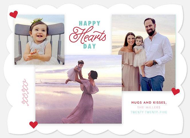 Heart Scrapbook Valentine Photo Cards