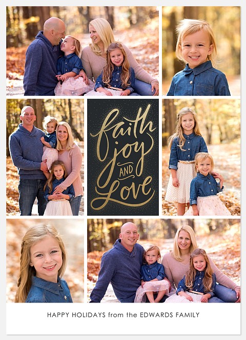 Elegant Faith Holiday Photo Cards