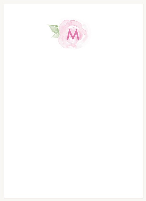 Rosey Monogram Stationery