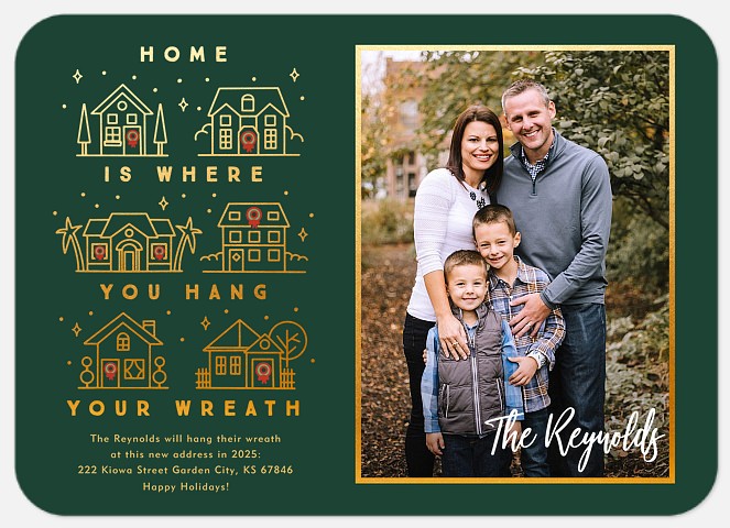 Hang our Wreath Holiday Photo Cards