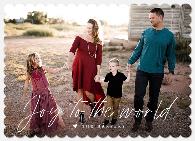 Joy to the World Holiday Photo Cards