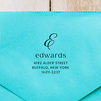 Stylish Initial + Name Self-Inking Stamp