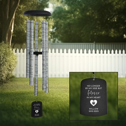 Furry Friends Tribute Memorial 44 Inch Wind Chime