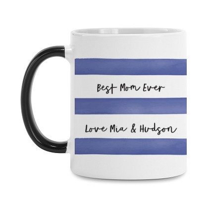 Striped Message Color Changing Mug