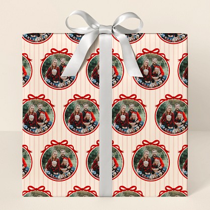 Adorned in Bows Photo Wrapping Paper
