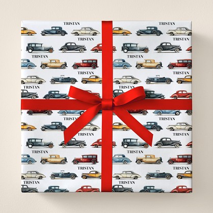 Classic Cars Wrapping Paper