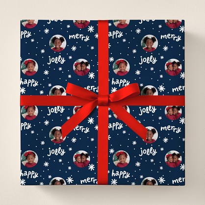 Very Merry Photo Wrapping Paper