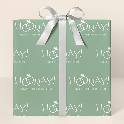 Hooray for the Couple Wrapping Paper