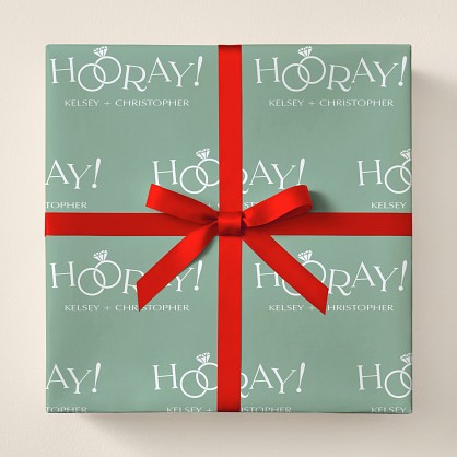 Hooray for the Couple Wrapping Paper