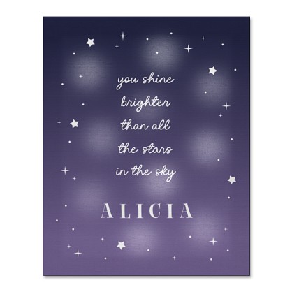 TwinkleBright® LED Shine Brighter Canvas