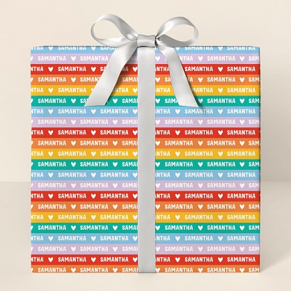 Rainbow Stripes Wrapping Paper