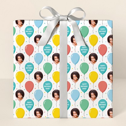 Bright Balloon Photo Wrapping Paper
