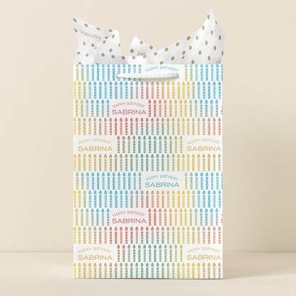 Rainbow Candles Gift Bag