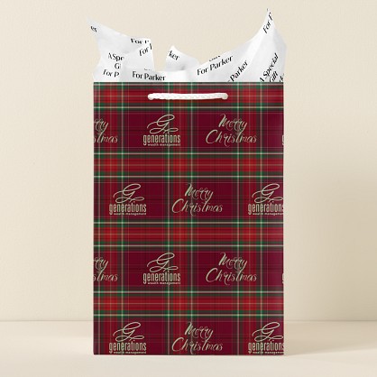 Timeless Plaid Gift Bag