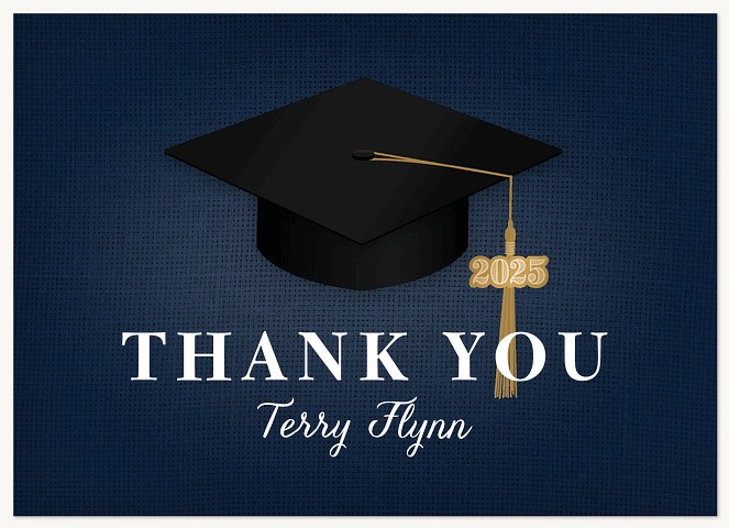 Cap & Tassel Thank You Cards 